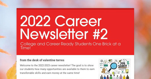 2022 Career Newsletter #2