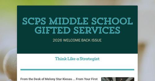 SCPS Middle School Gifted Services