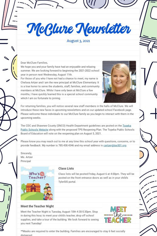 McClure Newsletter