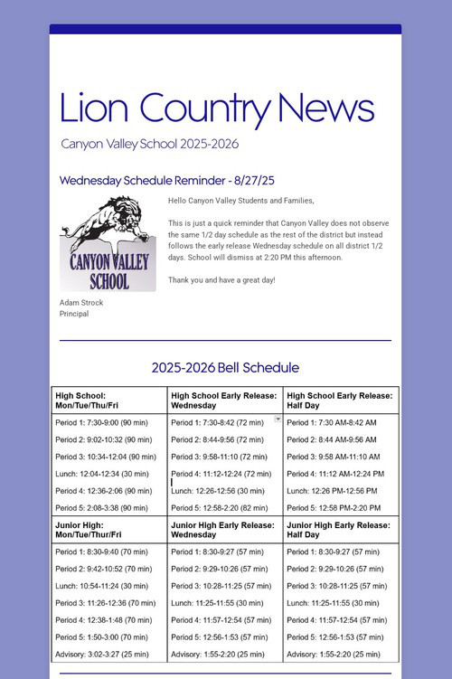 Lion Country News