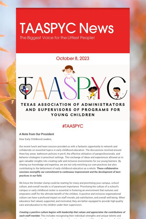 TAASPYC News