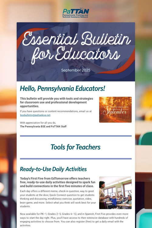 Essential Bulletin for Educators