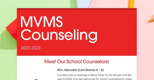 MVMS Counseling
