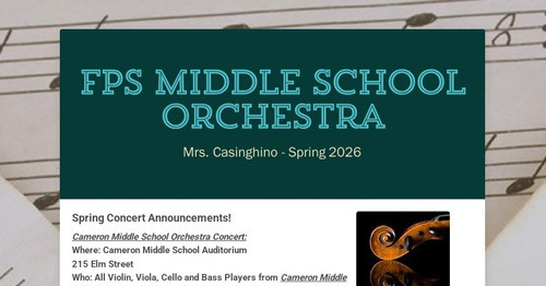 FPS Middle School Orchestra