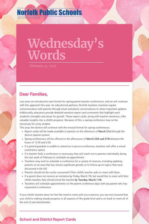 Wednesday's Words
