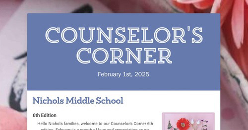 Counselor's Corner