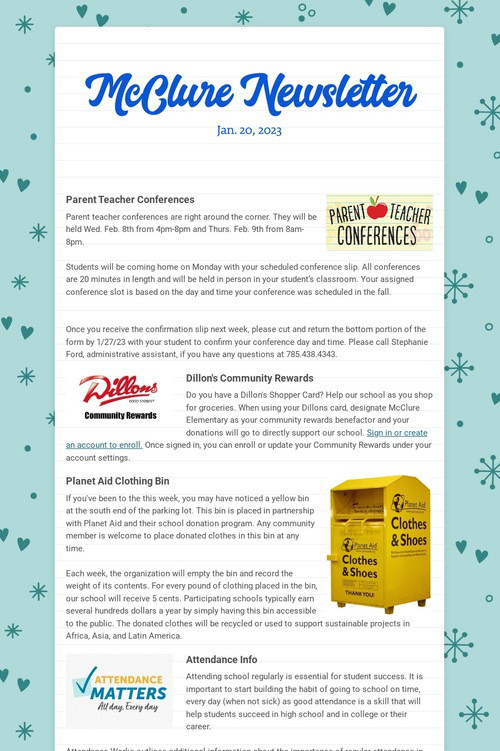 McClure Newsletter