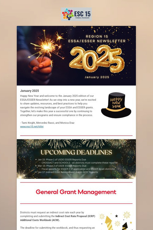 ESSA/ESSER Newsletter