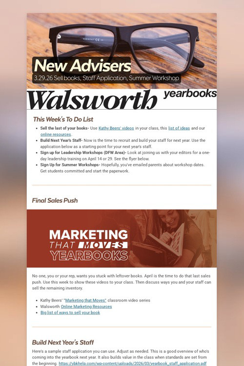 New Advisers