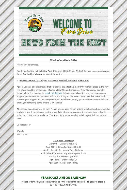 News From The Nest