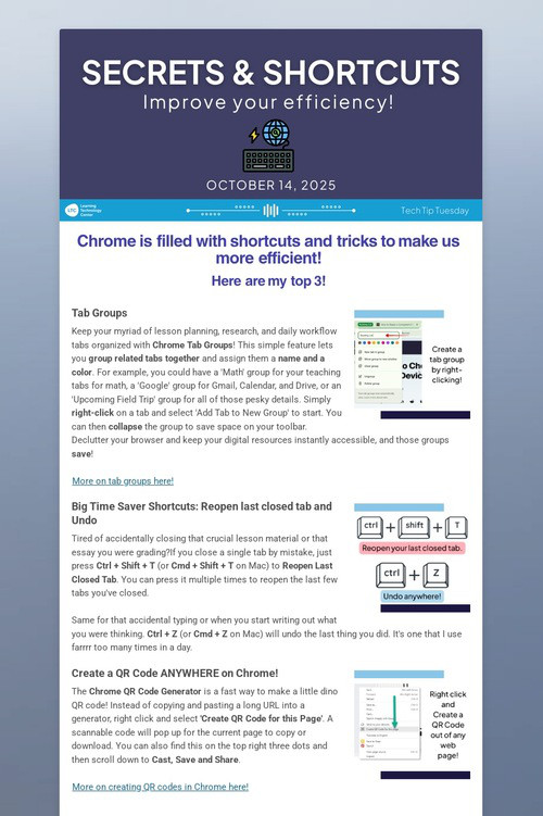Secrets & Shortcuts