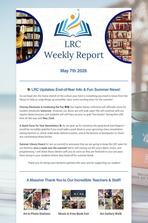 LRC Weekly Update