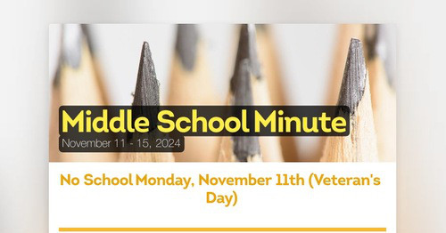 Middle School Minute