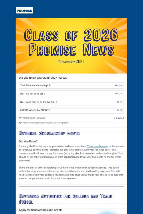 Class of 2026 Promise News