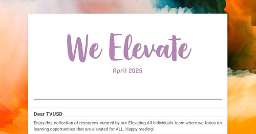 We Elevate