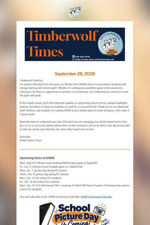 Timberwolf Times