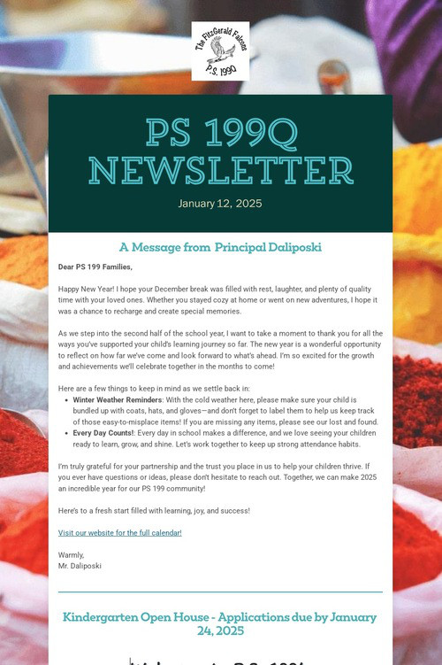 PS 199Q Newsletter