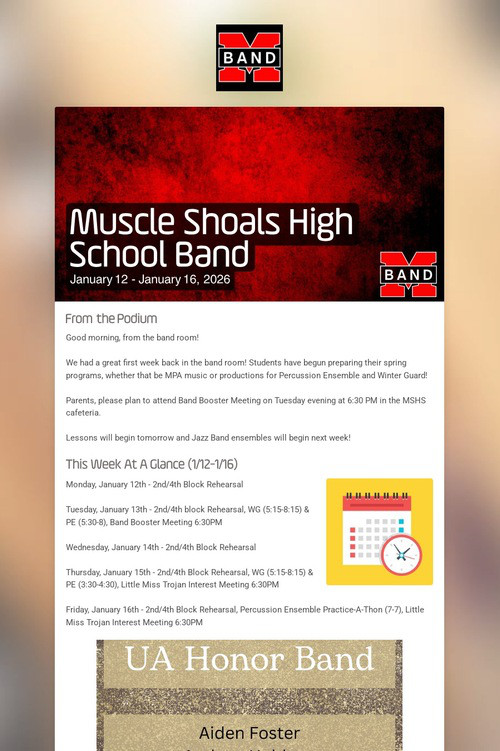 Muscle Shoals High School Band