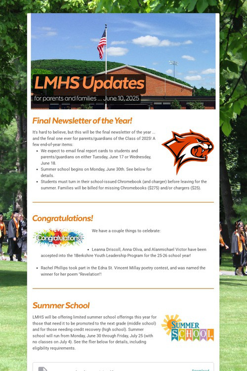 LMHS Updates
