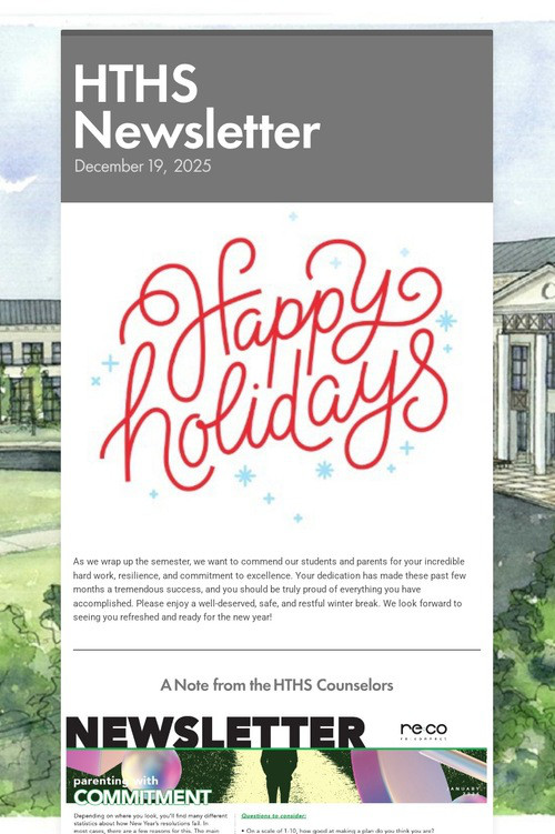 HTHS Newsletter
