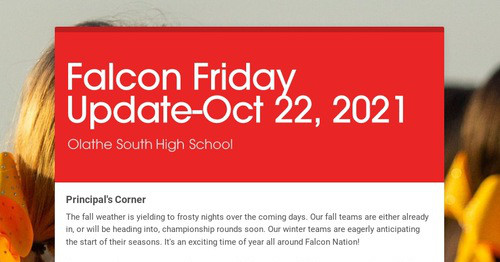Falcon Friday Update-Oct 22, 2021