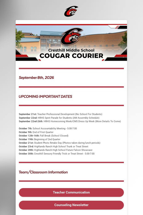 Cresthill Cougar Courier
