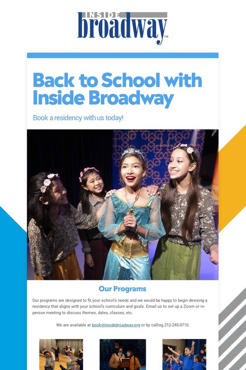 Back to School with Inside Broadway