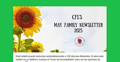 CFL May Family Newsletter