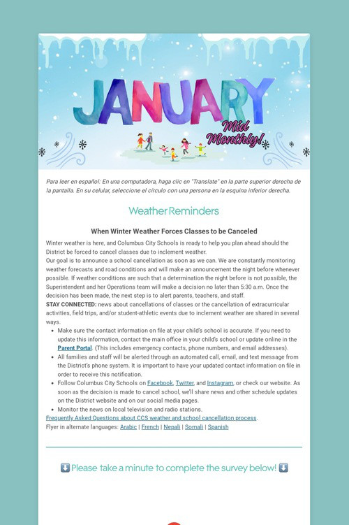 January Mid Monthly