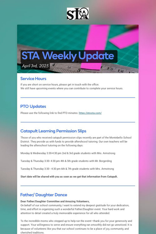 STA Weekly Update