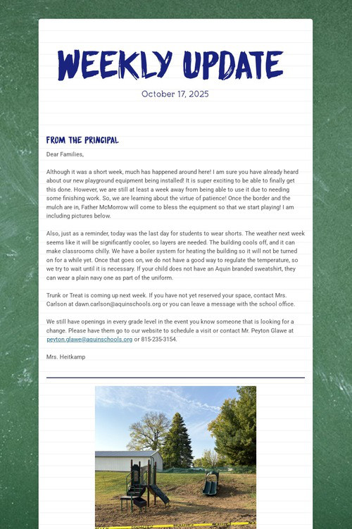 Weekly Update