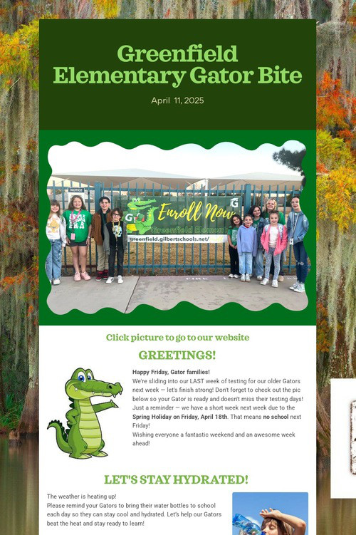 Greenfield Elementary Gator Bite