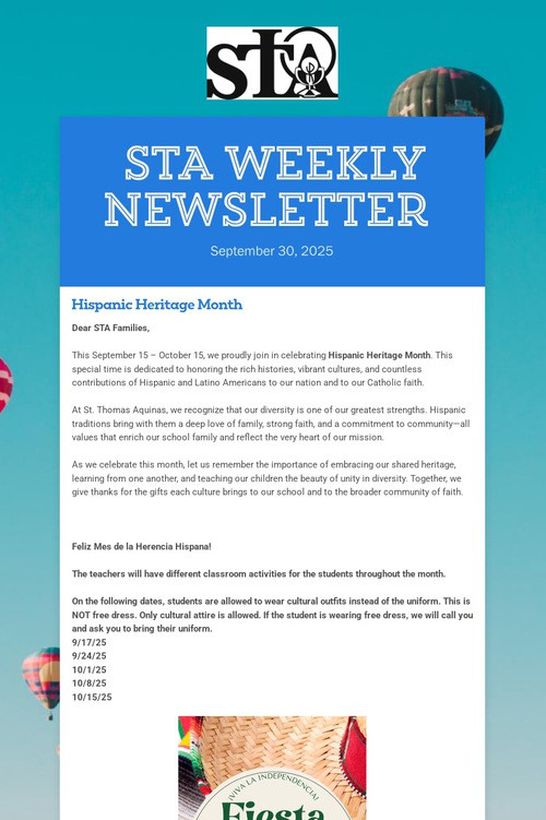 STA Weekly Newsletter