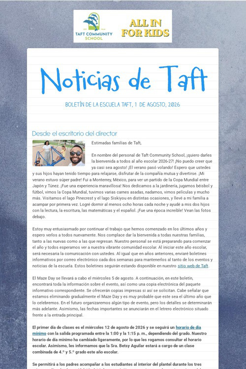 Noticias de Taft