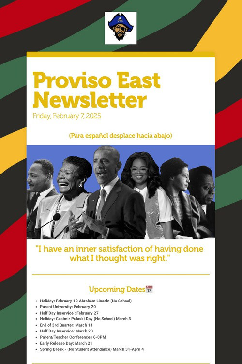 Proviso East Newsletter