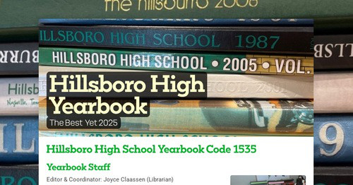 Hillsboro High Yearbook