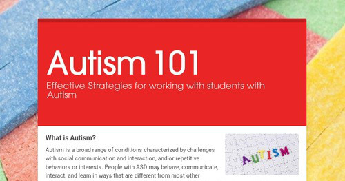 Autism 101