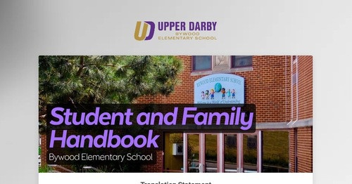 Student and Family Handbook