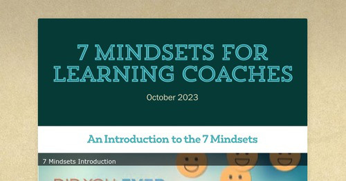 7 Mindsets for Learning Coaches