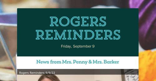 ROGERS REMINDERS