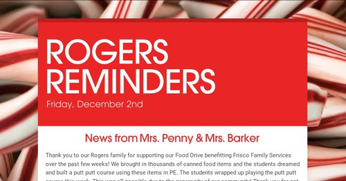 ROGERS REMINDERS