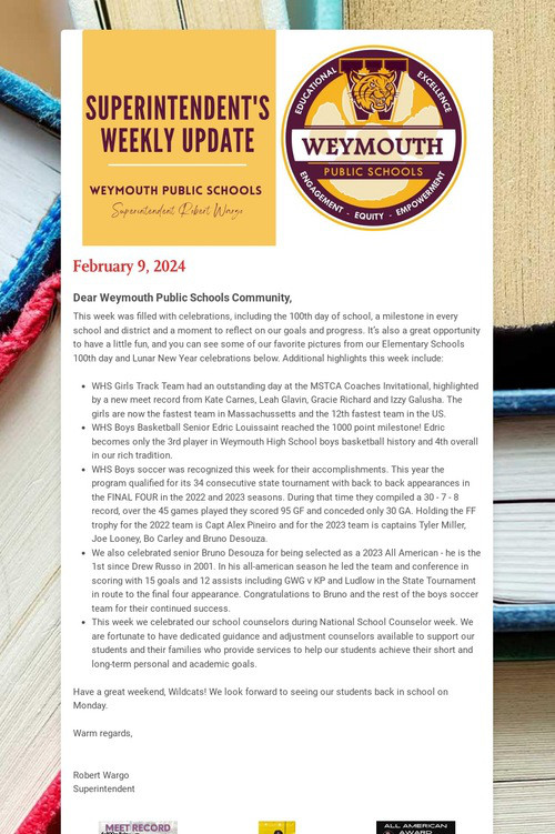 Superintendent's Weekly Update