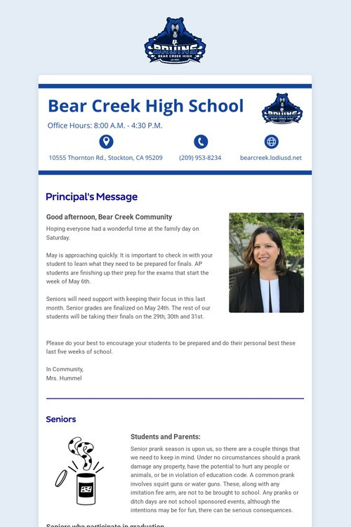 04/27/2024 BCHS Weekly Newsletter