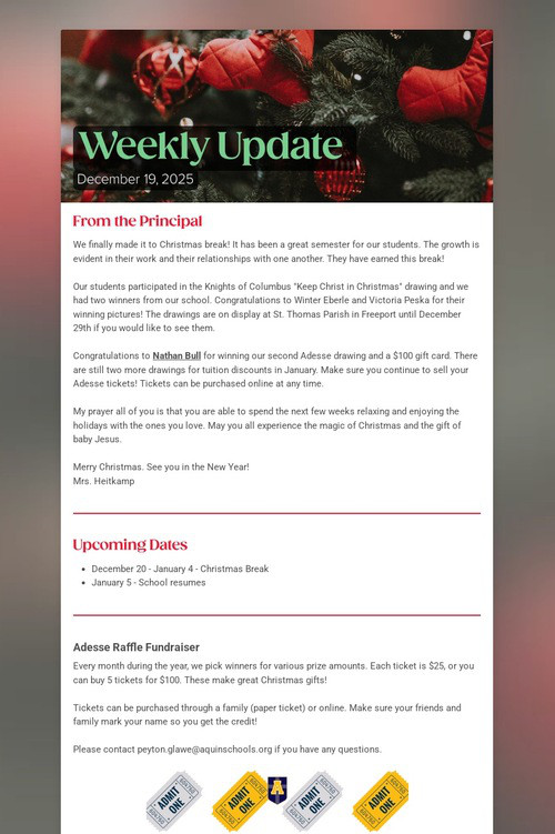 Weekly Update
