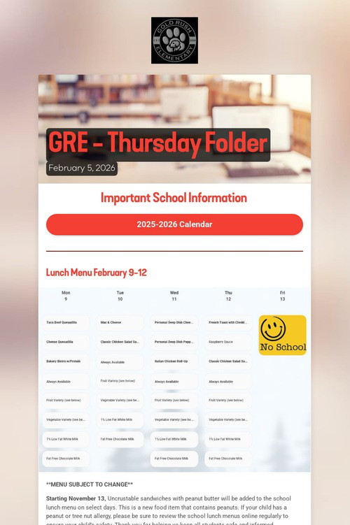 GRE - Thursday Folder