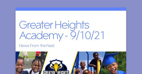 Greater Heights Academy - 9/10/21