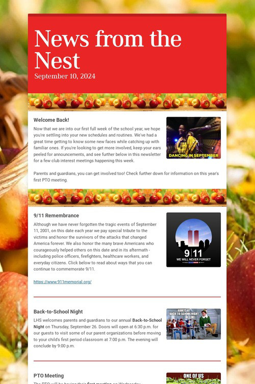 News from the Nest