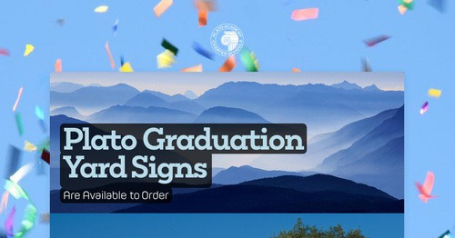 Plato Graduation Yard Signs