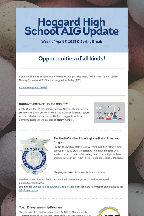 Hoggard High School AIG Update