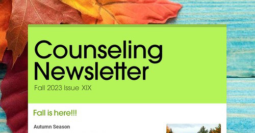 Counseling Newsletter